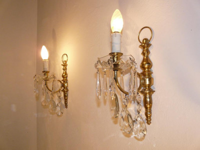 Antique wall sconces (sold)