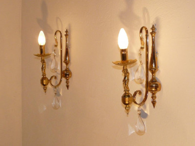 Antique wall sconces (sold)