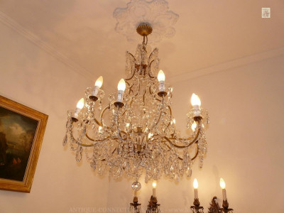 Chandelier with drops Ø 80 cm