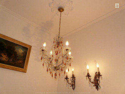 Beautiful chandelier with...