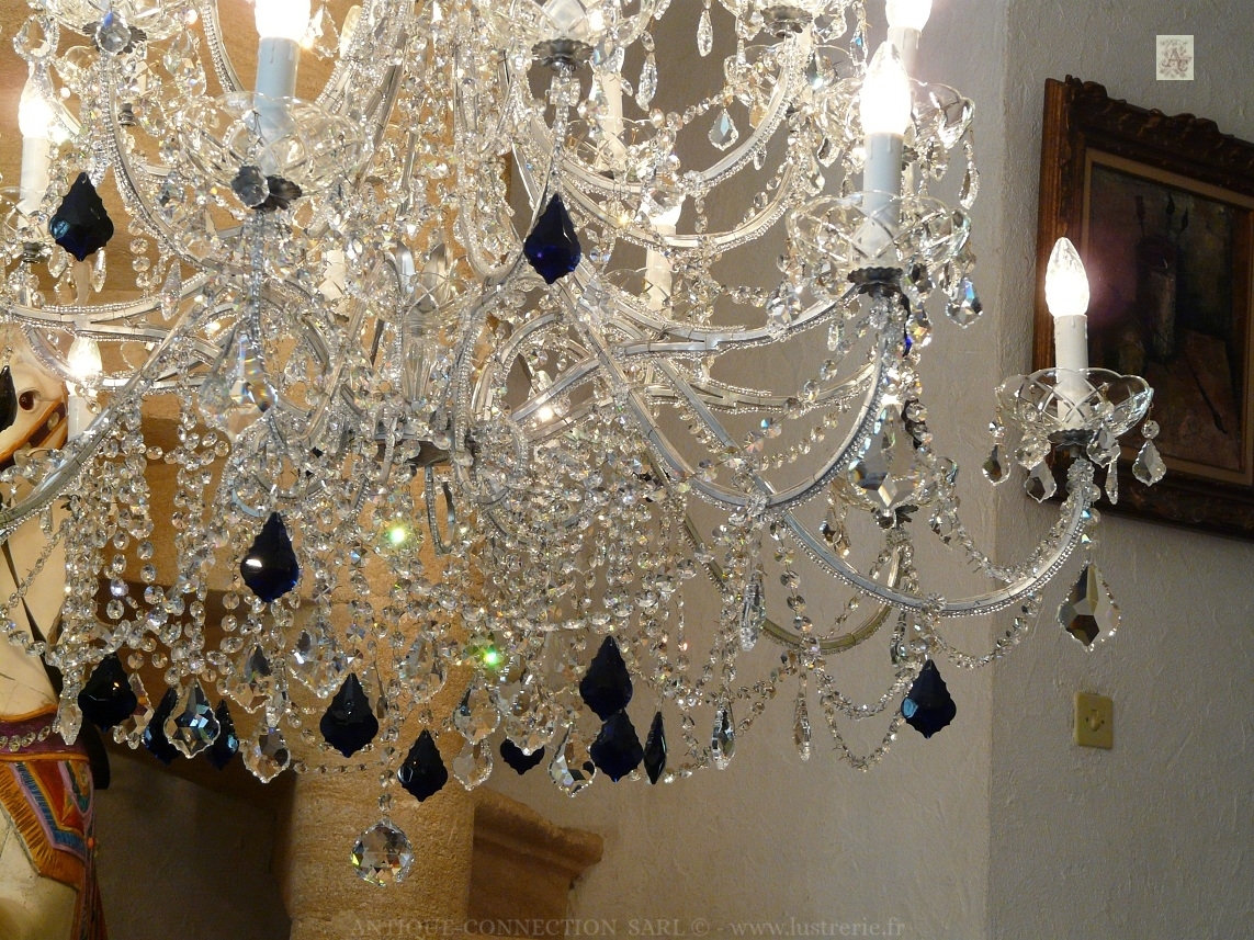 lustre baroque pendeloques